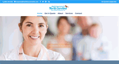 Desktop Screenshot of healthinsuranceofnc.com